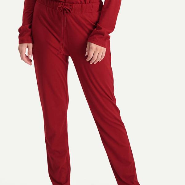 Cyell Dames nachtmode overig Cyell lux solids broek rood