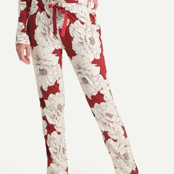 Cyell Dames nachtmode overig Cyell wild roses broek rood