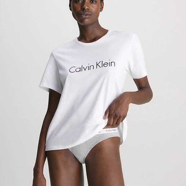 Calvin Klein Dames nachtmode overig Calvin Klein logo tshirt wit