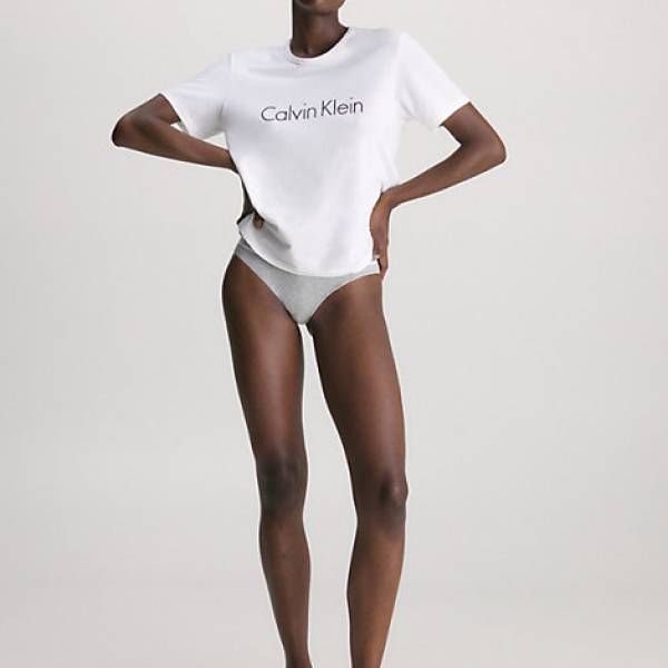 Calvin Klein Dames nachtmode overig Calvin Klein logo tshirt wit