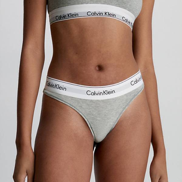 Calvin Klein String Calvin Klein modern cotton  string8.30 licht grijs